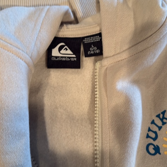 Quiksilver Full Zip Hoodie Large Kids Boys New without tags - Picture 5 of 6
